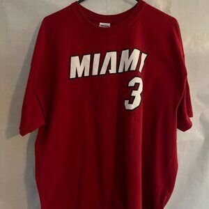 Gildan Miami Heat Dwayne Wade Jersey 2XL 100% Cotton